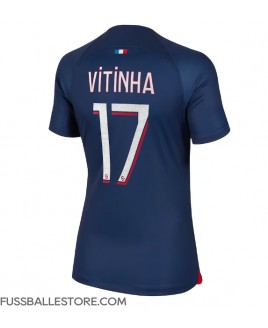 Günstige Paris Saint-Germain Vitinha Ferreira #17 Heimtrikot Damen 2023-24 Kurzarm